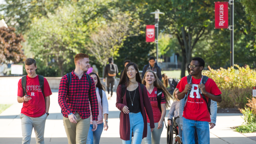 Students on campus