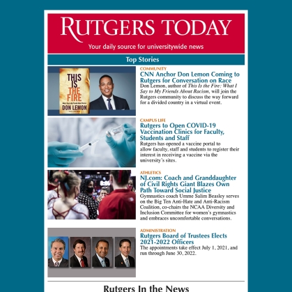 Rutgers Today enewletter