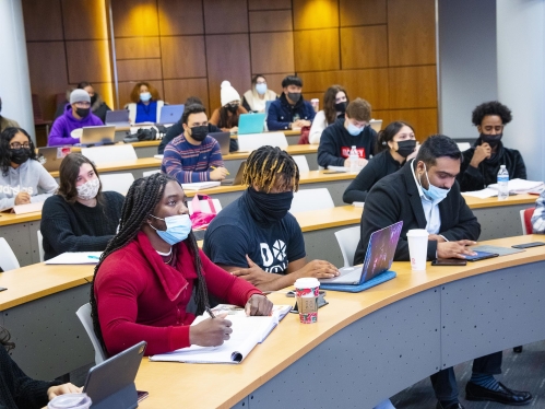 Students in class