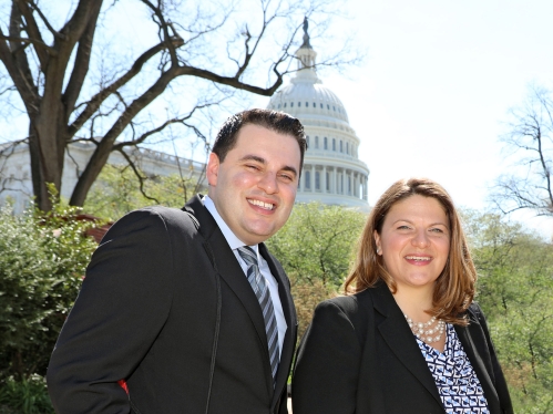 Associate Director of Federal Relations, Ian Grubman and Vice President for Federal Relations, Francine Pfieffer in Washington, DC