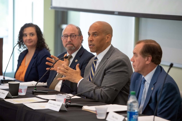 Sen. Cory Booker speaks at Rutgers University